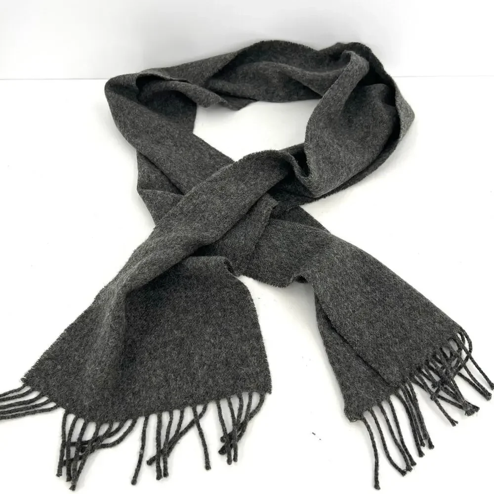 Bronte men’s wool green gray scarves